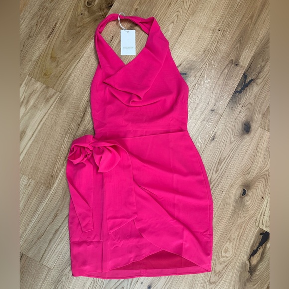 Amanda Uprichard Martine Dress XS NWT Hot Pink - Picture 6 of 7